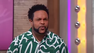 Mifland Million Stencil Shirt worn by Jawn Murray as seen in Sherri on May 15, 2024