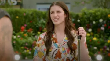 Disney Parks Disney Eats Food Woven Camp Shirt Adul porté par Abi Carter comme on le voit dans American Idol (S22E17)