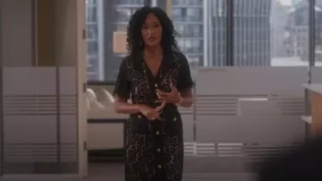 Self-Portrait Magnolia Lace Midi-Dress worn by Francey (Rosa Arredondo) as seen in So Help Me Todd (S02E10)