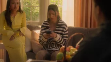 Staud Alloy Sweater worn by Zaara Ali (Tara Raani) as seen in grown-ish (S06E17)