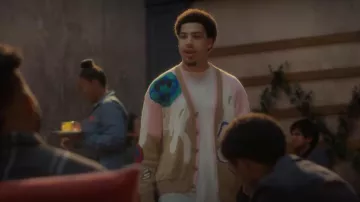 Barrow Instarsia Knit Cardigan worn by Andre Johnson, Jr. (Marcus Scribner) as seen in grown-ish (S06E17)