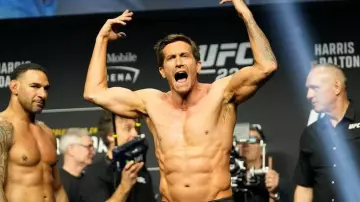 MGM Grand Garden Arena in Las Vegas where was the UFC 285's fight of Dalton (Jake Gyllenhaal) in Road House movie