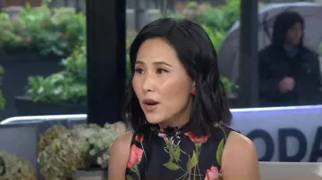 Ted Baker Raeven Floral Sleeveless Top worn by Vicky Nguyen as seen in Today on  May 16, 2024