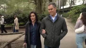 Cole Haan Diamond-Quilted Barn Jacket worn by 
Peter Alexander as seen in Today on  May 16, 2024