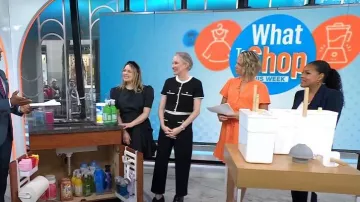 Reformation Blair Wool-Blend Top & Pants Set worn by Clea Shearer as seen in Today on  May 16, 2024