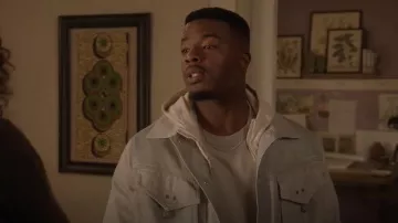 Objects iv Life Green Paneled Denim Jacket of Spencer James (Daniel Ezra) in All American (S06E08)