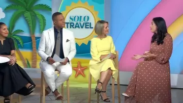 Vestido midi plisado de manga larga Sunray de Zimmermann usado por Jacqui Gifford como se ve en Today el 17 de mayo de 2024