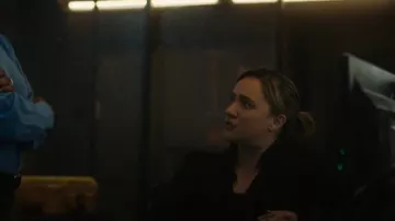 Vince Smocked Long-Sleeve Button-Front Shirt worn by Special Agent Hana Gibson (Keisha Castle-Hughes) as seen in FBI: Most Wanted (S05E12)