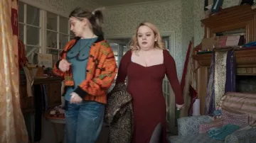 Reformation Banks Knit Dress worn by Maggie (Nicola Coughlan) as seen in Big Mood (S01E06)