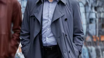Longing Movie Wardrobe: Grey Trench Coat worn by Daniel Bloch (Richard Gere)