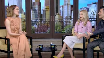 Robe Ulla Johnson Bendetta portée par Rose Byrne telle que vue dans LIVE with Kelly and Mark le 22 mai 2024