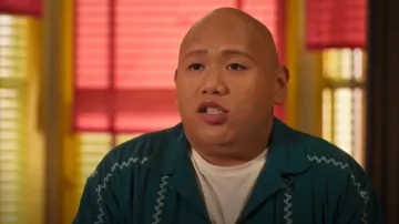 Abercrombie & Fitch Men's Green and Blue Shirt worn by Reginald Baskin (Jacob Batalon) as seen in Reginald the Vampire (S02E03)