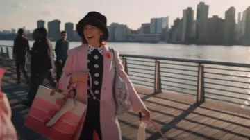 Vera Bradley Weekender Travel Bag Soft Sky Paisley worn by Elsbeth Tascioni (Carrie Preston) as seen in Elsbeth (S01E10)