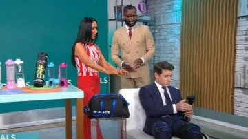 Top Eva Franco Mimma porté par Elizabeth Werner tel que vu dans CBS Mornings le 22 mai 2024