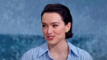Belperron Roof Earclips worn by Daisy Ridley as seen in Good Morning America on May 20, 2024
