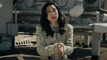 Isabel Marant Gradilia Cropped Fringe Jacket worn by Melody 'Mel' Bayani (Liza Lapira) as seen in The Equalizer (S04E10)