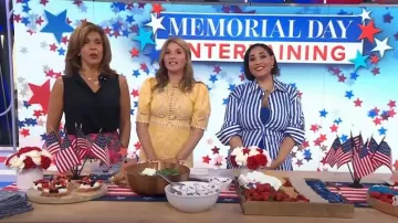 Camisa de popelina de mezcla de algodón a rayas Simon Miller Loch usada por Alejandra Ramos como se ve en Today with Hoda & Jenna el 24 de mayo de 2024