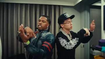 Audemars Piguet Titanium & Neon Green Royal Oak Offshore Music portée par Lil Baby dans CENTRAL CEE FT. LIL BABY - BAND4BAND (CLIP VIDÉO)