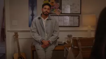 Acne Studios Monogram Denim Shirt worn by Jordan Baker (Michael Evans Behling) as seen in All American (S06E09)