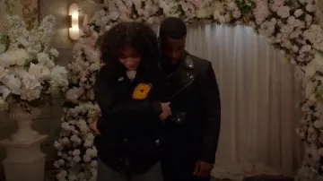 Alexander Mcqueen Moto Wool & Leather Blazer In Black worn by Spencer James (Daniel Ezra) as seen in All American (S06E09)