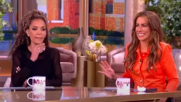 L'Agence Kumi Button Front Crop Jacket worn by Alyssa Farah as seen in The View on  May 13, 2024