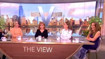 Maje Tie-dye Knit Maxi Dress worn by Alyssa Farah as seen in The View on May 15, 2024