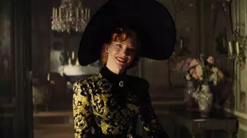 Cinderella: Cate Blanchett is wearing a Green Gown Dress to portray Lady Tremaine in the movie