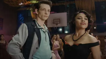 West Side Story: Riff (Mike Faist) is wearing Blue Polo Shirt in the 2001 movie