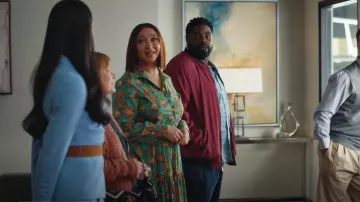 La Doublej Bellini Dress In Pavone Verde worn by Molly Novak (Maya Rudolph) as seen in Loot (S02E10)