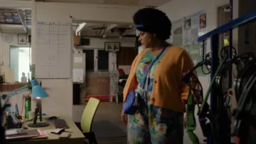 Gorman Flora Verde Pantsuit worn by Madison Feliciano (Ebony Vagulans) as seen in My Life Is Murder (S04E05)