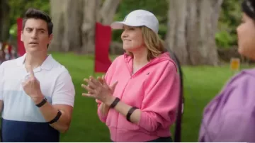 Adidas Zne Full-Zip Hoodie worn by Alexa Crowe (Lucy Lawless) as seen in My Life Is Murder (S04E05)