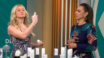 Robe veste à imprimé africain Ray Darten Awolowo portée par Michelle Miller telle que vue dans CBS Mornings le 25 mai 2024