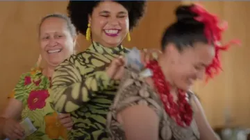 Cue Butterfly High Neck Ruched Dress worn by Madison Feliciano (Ebony Vagulans) as seen in My Life Is Murder (S04E06)