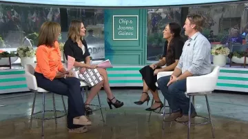 Reformation Clayten Knit Dress worn by Joanna Gaines as seen in Today on May 29, 2024