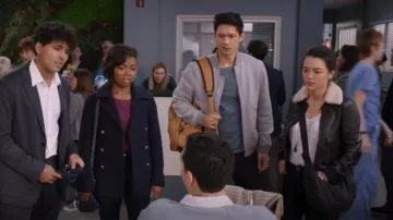 Baggu Medium Nylon Crescent Bag worn by Mika Yasuda (Midori Francis) as seen in Grey's Anatomy (S20E10)