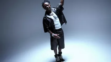 Prada Black Leather Boxy Shirt worn by Jack Boy in Jackboy - Last Hope (Official Video)