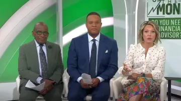 Vestido camisero de popelina Blissful Floral by Talbots usado por Dylan Dreyer como se ve en Today el 30 de mayo de 2024