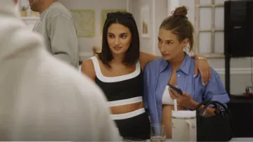 Reformation Robbie Linen Two Piece worn by Paige DeSorbo as seen in Summer House (S08E14)