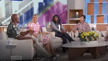 Nike Dunk Low Sneakers in Oil Green worn by Akbar Gbaja-Biamila as seen in The Talk on May 9, 2024