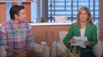 Polo Ralph Lauren Plaid Shirt worn by Jerry O'Connell as seen in The Talk on May 28, 2024