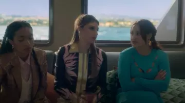 Roberto Cavalli Knit Cut Out Top worn by Ana Torres (Francia Raisa) as seen in grown-ish (S06E18)