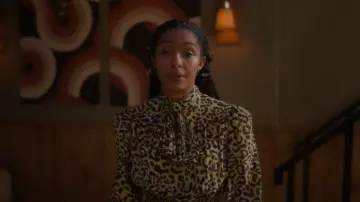 Gucci Tie Neck Blouse worn by Zoey Johnson (Yara Shahidi) as seen in grown-ish (S06E18)