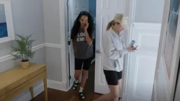 Elder Emo Funny Scene Kid Punk Alt Alternative Music Humor T-Shirt worn by Danielle Olivera as seen in Summer House (S08E15)