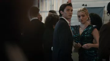 Balmain Draped Maxi Dress worn by Poppy Hepple-Cartwright (Daisy Jelley) as seen in Geek Girl (S01E06)