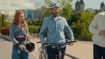 Carhartt WIP Clink Heart Long Sleeve Shirt, Liberty worn by Richard Manners (Tim Downie) as seen in Geek Girl (S01E05)