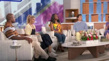 Christian Louboutin Louis Junior Spikes Sneaker worn by Akbar Gbaja-Biamila as seen in The Talk on May 31, 2024