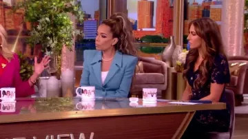 Self-Portrait Short-Sleeve Lace Midi-Dress worn by Alyssa Farah as seen in The View on May 29, 2024