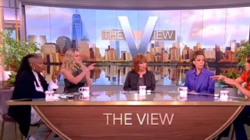 Magnolia Pearl Embroidered Jeans worn by Whoopi Goldberg as seen in The View on May 30, 2024