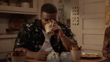 The Kooples Overshirt Style Jacket in Faded Black Denim worn by Spencer James (Daniel Ezra) as seen in All American (S06E10)