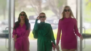 Rat and Boa Isabella Dress in Green worn by Window's Club as seen in My Life Is Murder (S04E07)